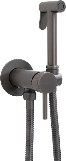 Allen Brau Смеситель с гигиеническим душем Priority 5.31A29-MG (с внутренней частью) графит браш – фотография-2